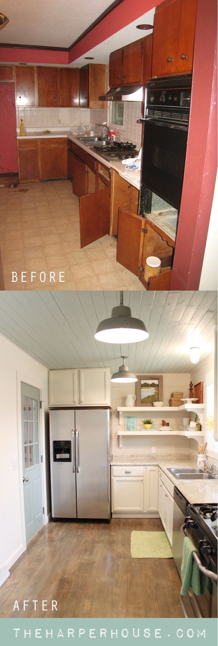 This ugly kitchen was completely transformed for under $5k |The Harper House