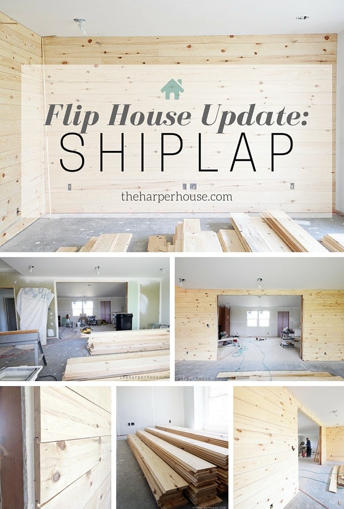 Check out all the updates at our flip house and how we added instant character to a boring house with : SHIPLAP | The Harper House