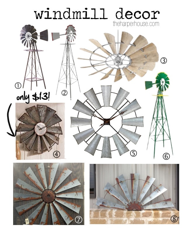 Find out where to buy Fixer Upper windmill decor just like Joanna Gaines uses in her designs! www.theharperhouse.com