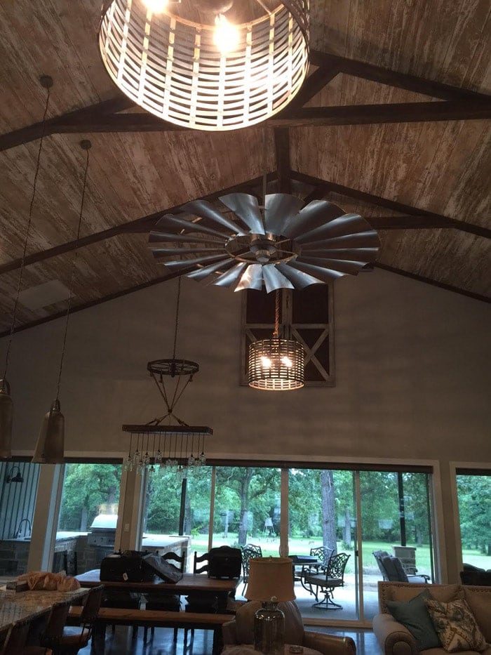 This is an awesome statement making ceiling fan! find out where to buy these on the blog | www.theharperhouse.com