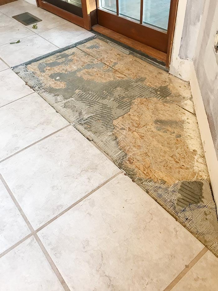 How To Remove Tile From A Plywood Floor | Review Home Co (665 x 886 Pixel)